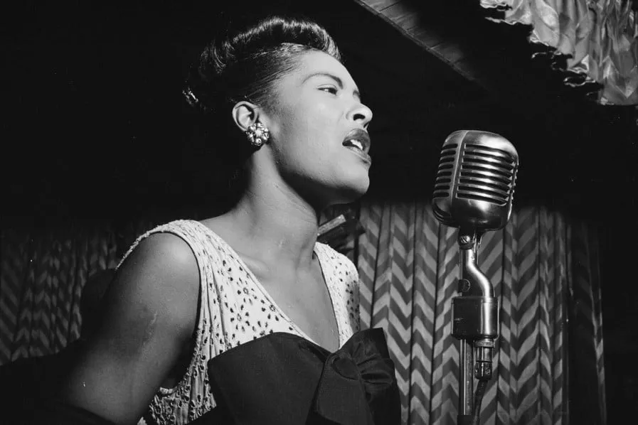 The jazz singer Billie Holiday
