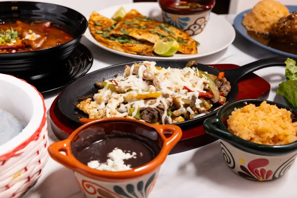 The dining room at El Mariachi, the restaurant at the Tilden Hotel